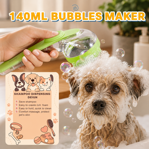 3PCS Dog Bath Brush Set with Shampoo Dispenser & Paw Washer | Pet Grooming | Pet Supplies and Food Australia |  Pet Supplies Sydney | PetNexa Australia | Shop now | Pet Grooming | Pet Supplies and Food Australia | Pet Supplies Sydney | PetNexa Australia | Shop now