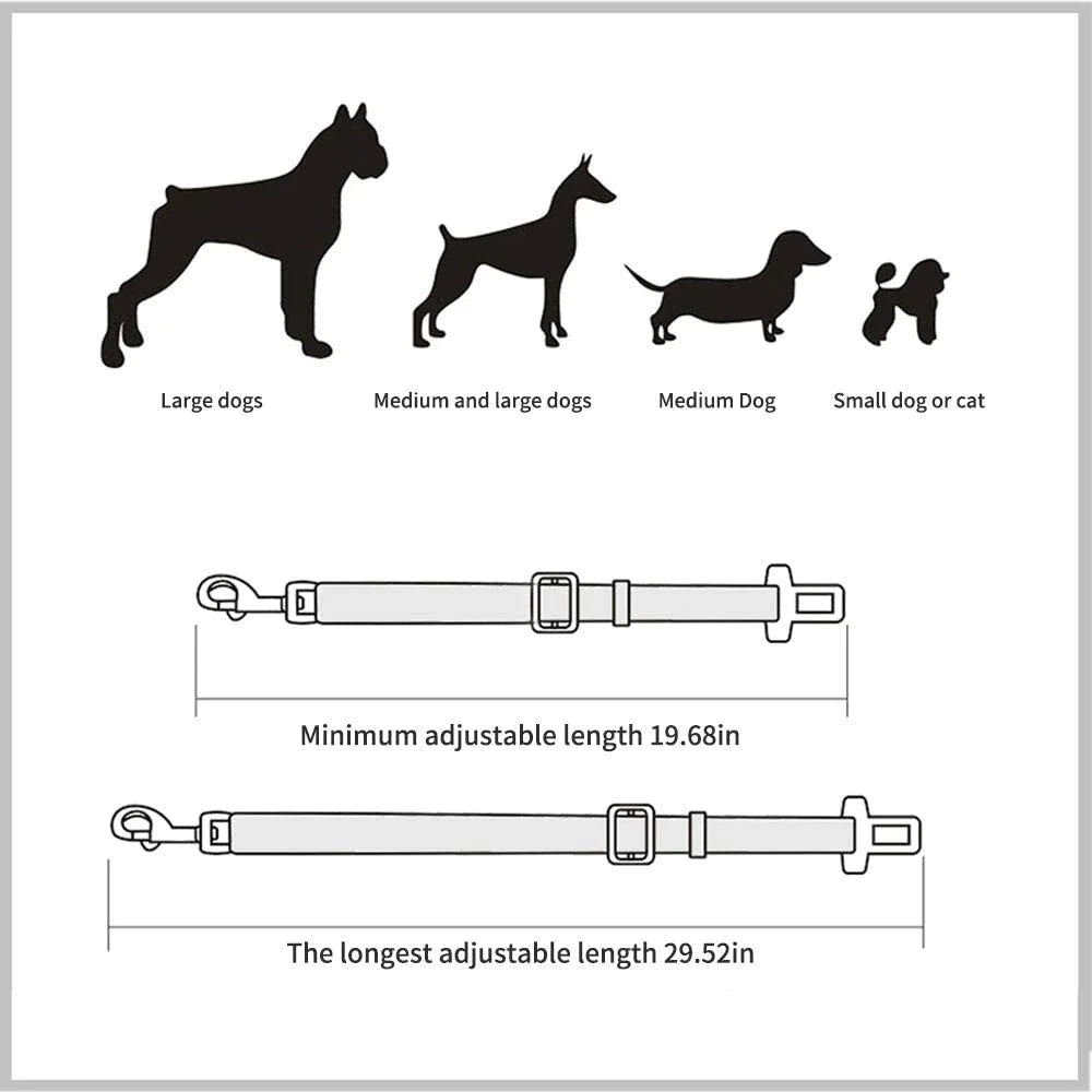 Adjustable Pet Cat Dog Car Seat Belt Pet Seat Vehicle Dog Harness Lead Clip Safety Lever Traction Dog Collars Dogs Accessoires | Pet Grooming | Pet Supplies and Food Australia | Pet Supplies Sydney | PetNexa Australia | Shop now