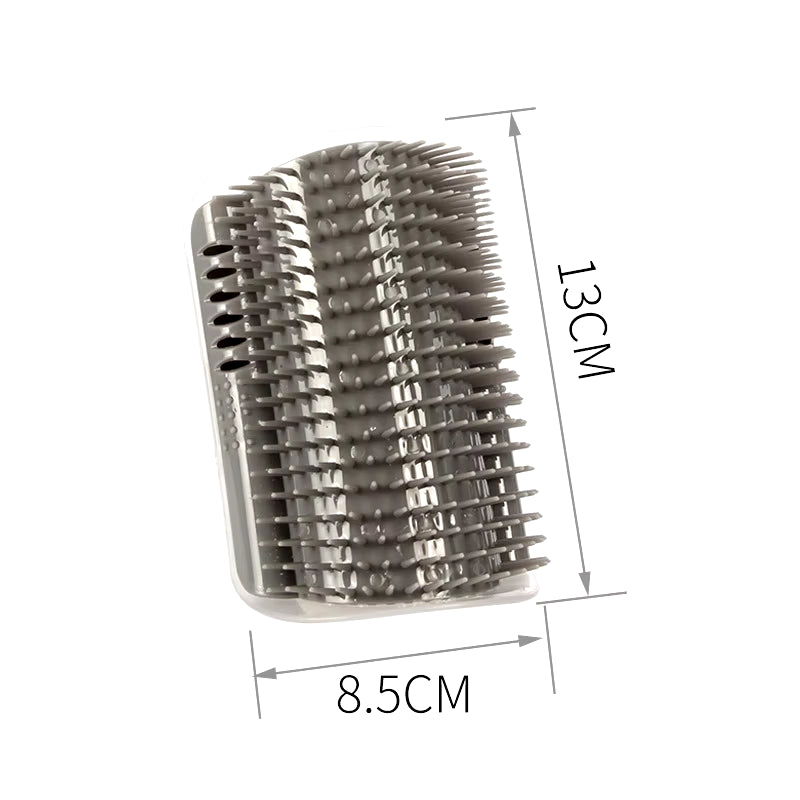 Product dimensions for the self-grooming cat corner brush measuring 13 cm × 8.5 cm. Compact U-shaped design fits wall corners and furniture edges, providing hands-free grooming, gentle massage, and effective loose fur removal for cats. | Pet Grooming | Pet Supplies and Food Australia |  Pet Supplies Sydney | PetNexa Australia | Shop now | Pet Grooming | Pet Supplies and Food Australia | Pet Supplies Sydney | PetNexa Australia | Shop now
