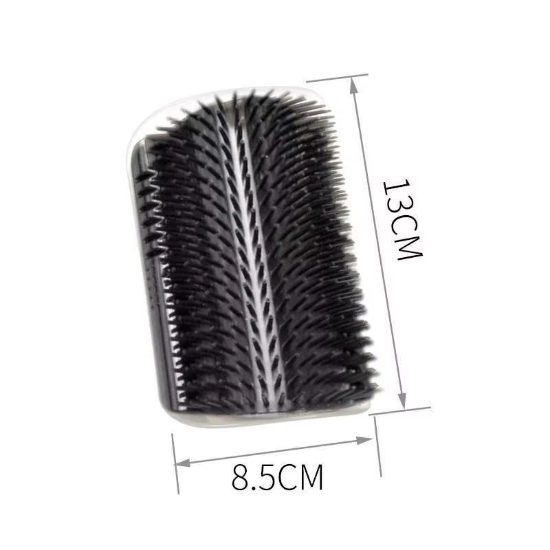 Size guide for the black cat corner self-grooming brush showing dimensions of 13 cm height and 8.5 cm width. Compact wall-mounted grooming brush designed for corners, furniture edges, and table legs. | Pet Grooming | Pet Supplies and Food Australia |  Pet Supplies Sydney | PetNexa Australia | Shop now | Pet Grooming | Pet Supplies and Food Australia | Pet Supplies Sydney | PetNexa Australia | Shop now