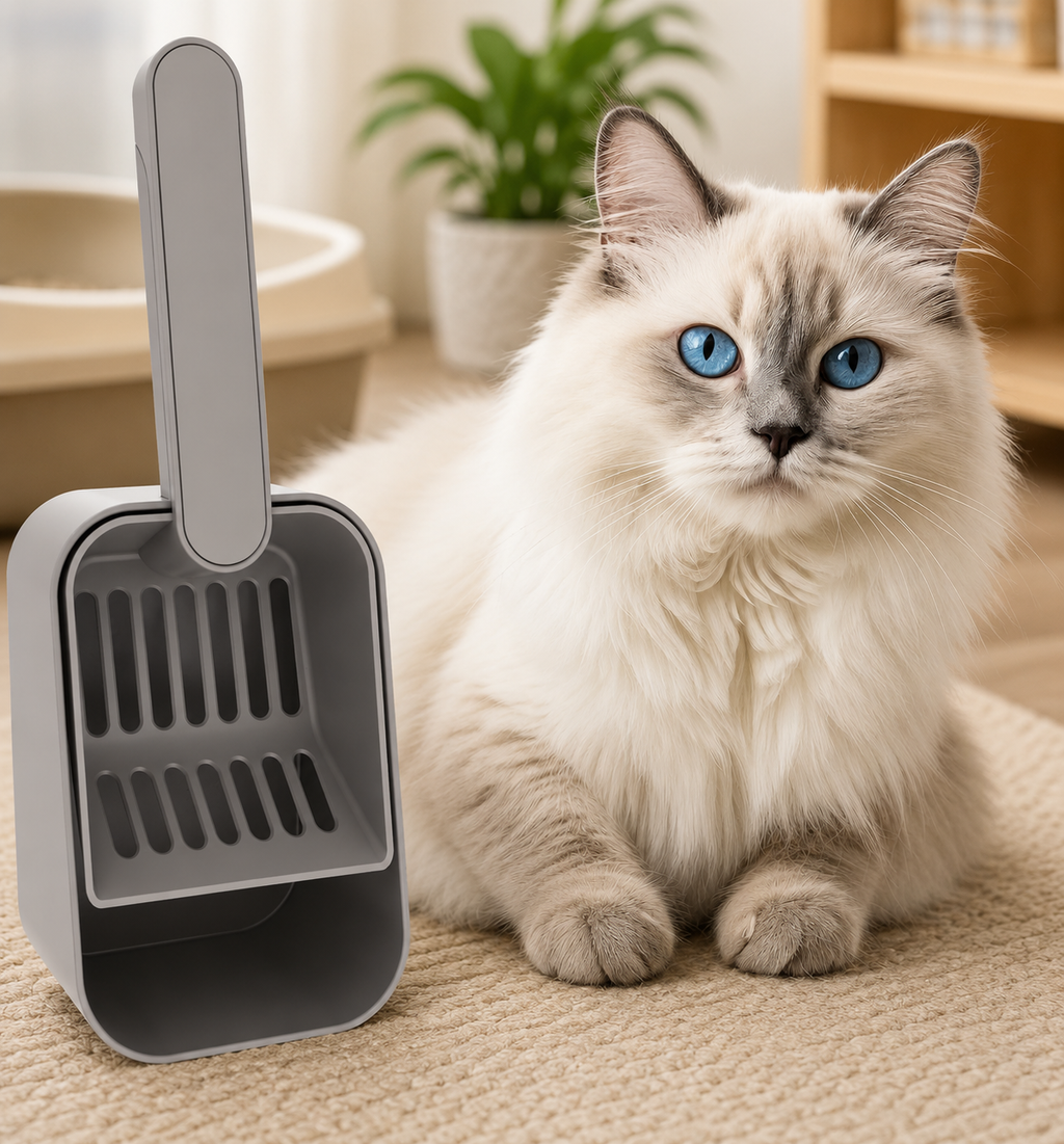 Cat Litter Scoop with Holder – Heavy Duty ABS Litter Scooper with Storage Base | For Cats | Pet Supplies and Food Australia | Pet Supplies Sydney | PetNexa Australia | Shop now