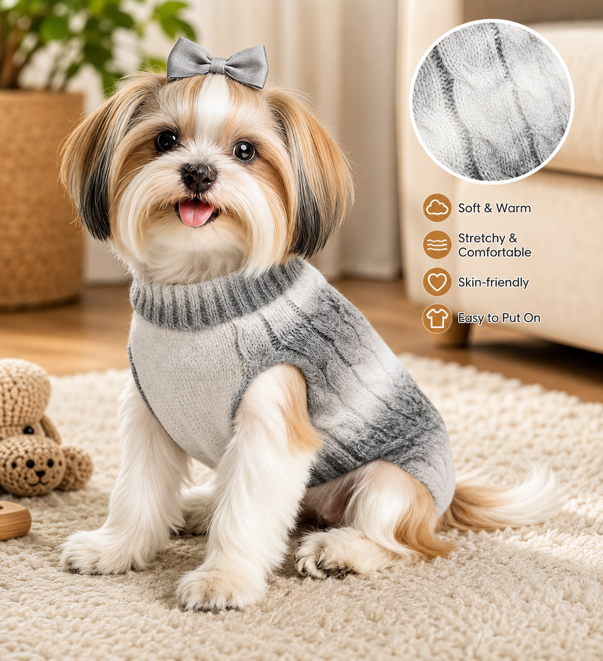 Gradient Turtleneck Dog Sweater for Small Dogs & Cats | For Cats | Pet Supplies and Food Australia | Pet Supplies Sydney | PetNexa Australia | Shop now | Pet Grooming | Pet Supplies and Food Australia | Pet Supplies Sydney | PetNexa Australia | Shop now