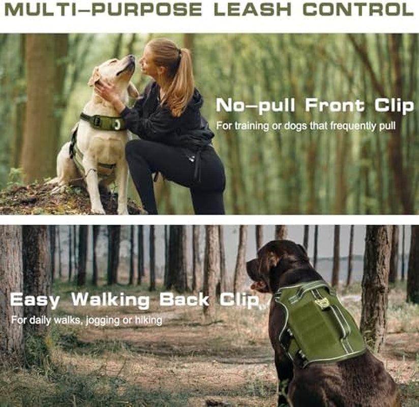 Dog Harness for Large Dogs Heavy Duty, Tactical No Pull Dog Harness with Molle System, Easy on and off Service Dog Vest, Breathable Padded, Adjustable Reflective Pet Vest for Walking Hiking Training | Pet Grooming | Pet Supplies and Food Australia | Pet Supplies Sydney | PetNexa Australia | Shop now