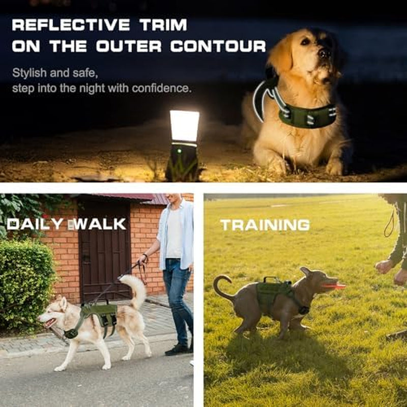 Dog Harness for Large Dogs Heavy Duty, Tactical No Pull Dog Harness with Molle System, Easy on and off Service Dog Vest, Breathable Padded, Adjustable Reflective Pet Vest for Walking Hiking Training | Pet Grooming | Pet Supplies and Food Australia | Pet Supplies Sydney | PetNexa Australia | Shop now