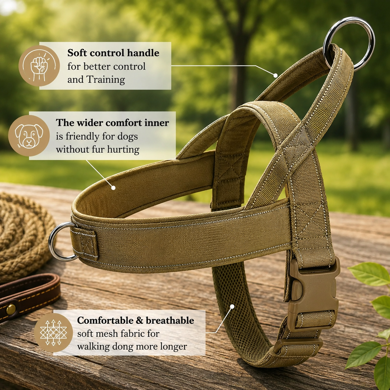 Explosion-Proof Tactical Harness Dog Traction Large Dog Collar Vest Style Golden Retriever Dog Walking Traction Vest (XL) | Pet Grooming | Pet Supplies and Food Australia | Pet Supplies Sydney | PetNexa Australia | Shop now