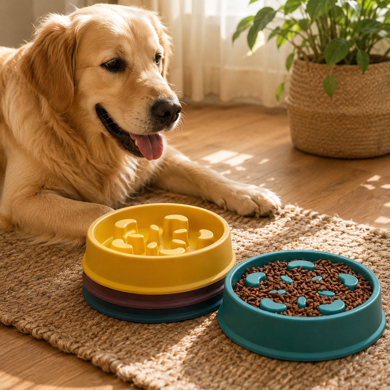 Pet Slow Food Bowl Small Dog Choke-Proof Bowl Non-Slip Slow Food Feeder Dog Rice Bowl Pet Supplies Available for Cats and Dogs | Pet Grooming | Pet Supplies and Food Australia | Pet Supplies Sydney | PetNexa Australia | Shop now