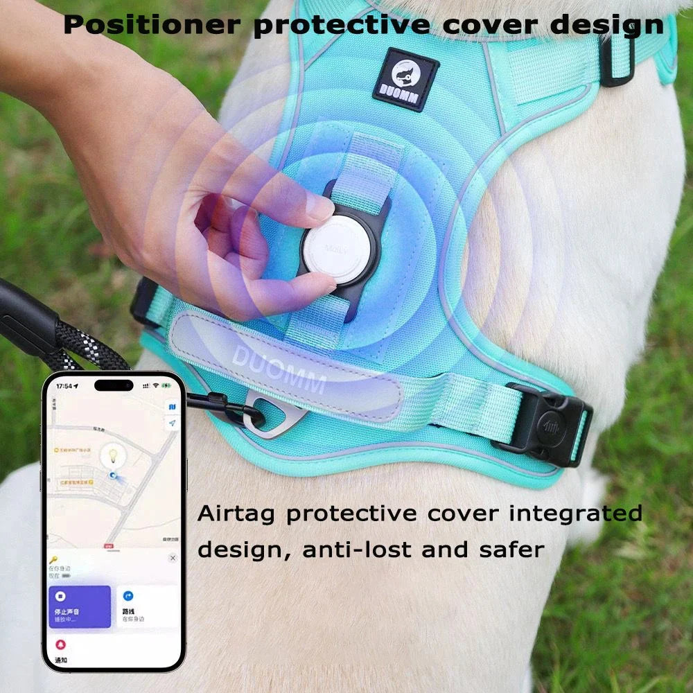 Elevate Your Dog's Adventures: Premium Harness & Leash Set with Airtag Holder - Safe, Breathable, and Reflective! 🐾✨ | Pet Grooming | Pet Supplies and Food Australia | Pet Supplies Sydney | PetNexa Australia | Shop now
