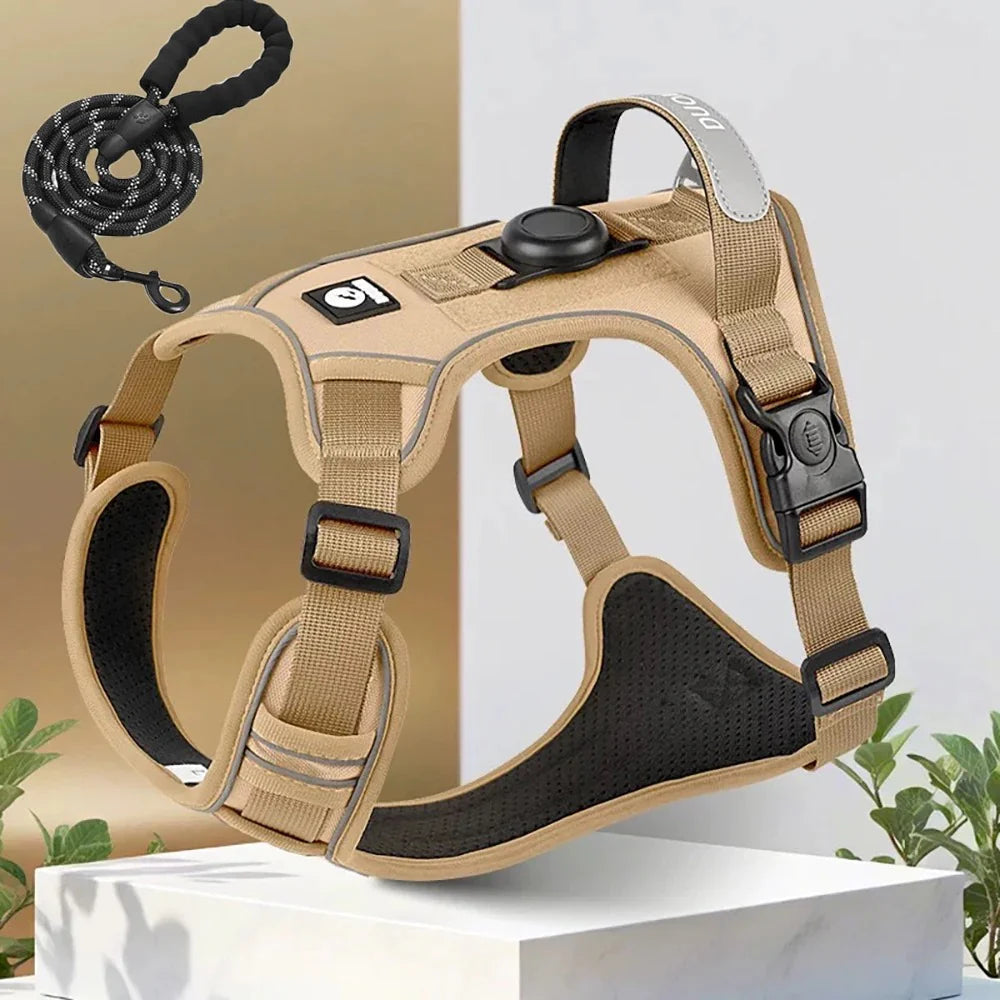 Elevate Your Dog's Adventures: Premium Harness & Leash Set with Airtag Holder - Safe, Breathable, and Reflective! 🐾✨ | Pet Grooming | Pet Supplies and Food Australia | Pet Supplies Sydney | PetNexa Australia | Shop now