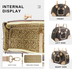Fashion Dog Carrier PU Leather Dog Handbag Dog Purse Cat Tote Bag Pet Cat Dog Hiking Bag, Brown, Large | Pet Grooming | Pet Supplies and Food Australia | Pet Supplies Sydney | PetNexa Australia | Shop now
