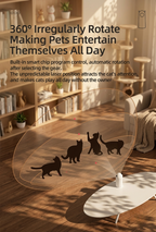 Pet play toy with laser pointer on a wooden floor, cats playing, and text about product features. | Pet Grooming | Pet Supplies and Food Australia | Pet Supplies Sydney | PetNexa Australia | Shop now