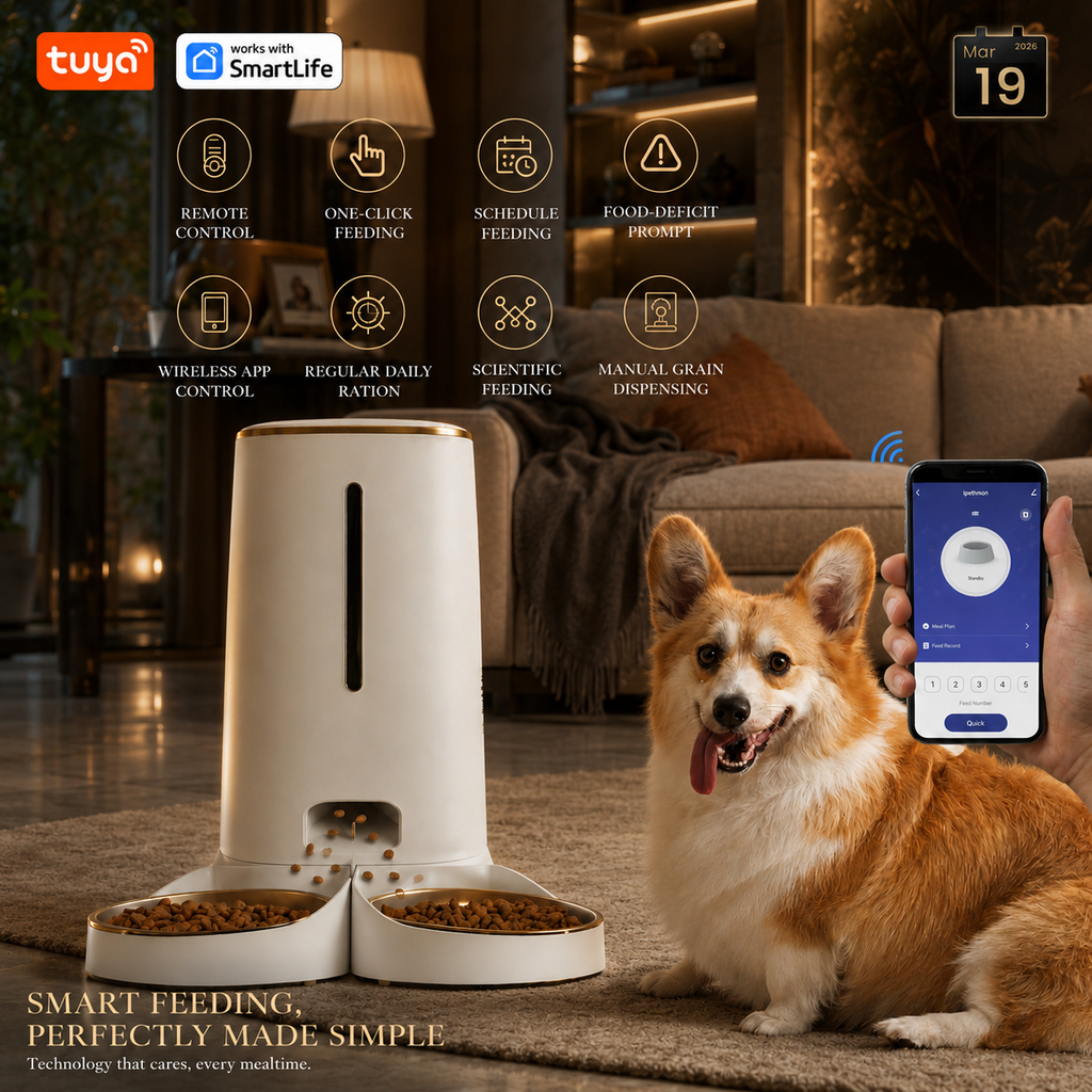 Smart Automatic Cat Feeder for 2 Cats – 4L Dual Bowl Food Dispenser | Pet Grooming | Pet Supplies and Food Australia | Pet Supplies Sydney | PetNexa Australia | Shop now