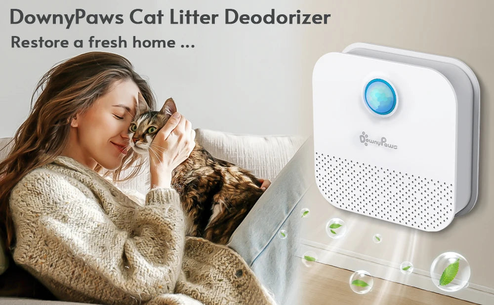 DownyPaws Smart Cat Litter Deodorizer – Rechargeable Odor Eliminator with Motion Sensor | For Cats | Pet Supplies and Food Australia | Pet Supplies Sydney | PetNexa Australia | Shop now