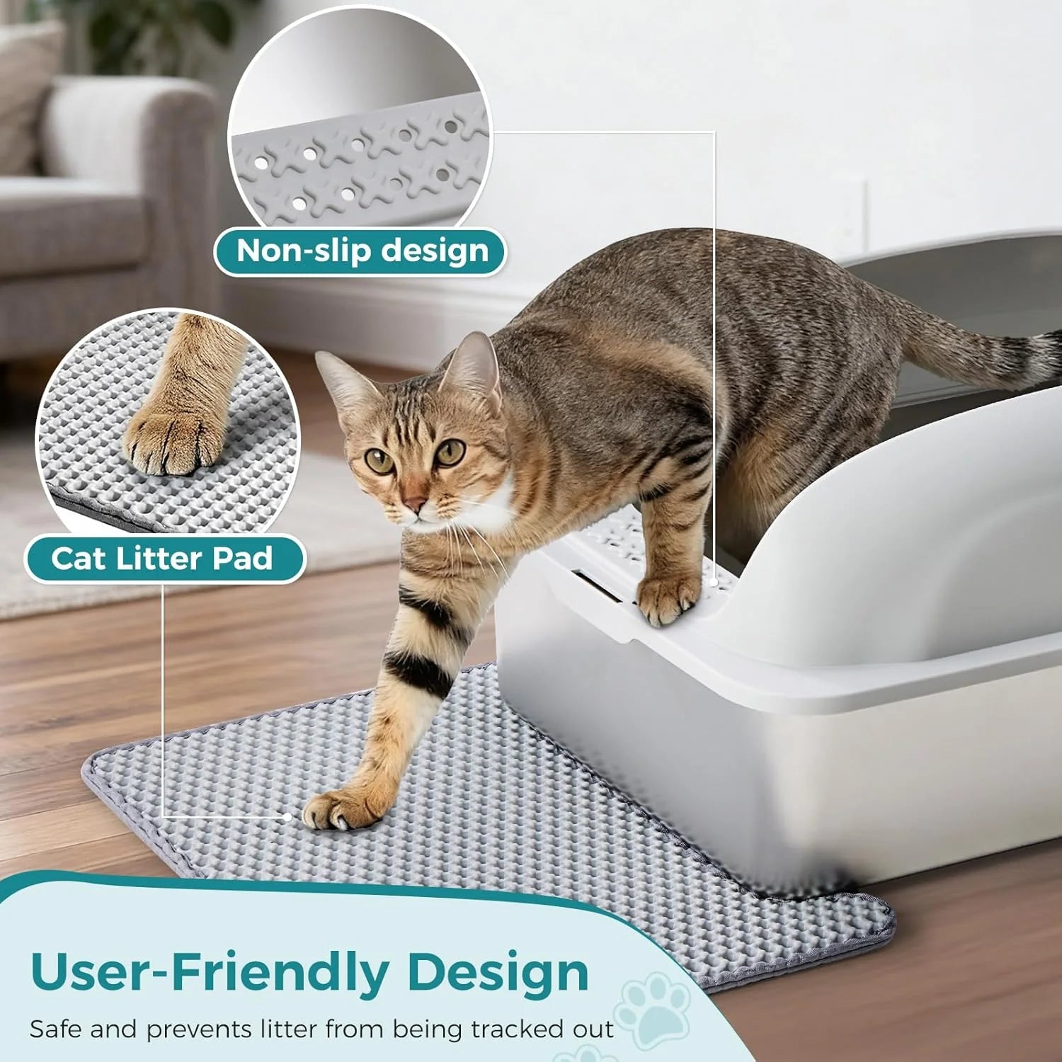 Stainless Steel Cat Litter Box with Lid, Large Cat Litter Box for Big Cats, High Wall Sides, Anti-Urine Leakage, Easy Cleaning, Scoop and Mat Included,Light Grey | Pet Grooming | Pet Supplies and Food Australia | Pet Supplies Sydney | PetNexa Australia | Shop now