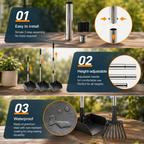 Pooper Scooper, Long Handle Dog Pooper Scooper, Heavy Duty Stainless Steel Rake with Tray & Spade Set for Pet Waste Removal, for Grass, Dirt or Gravel | Pet Grooming | Pet Supplies and Food Australia | Pet Supplies Sydney | PetNexa Australia | Shop now
