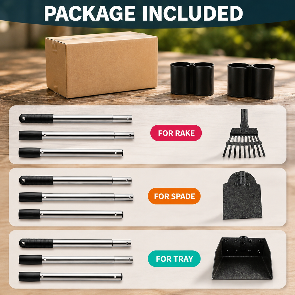 Pooper Scooper, Long Handle Dog Pooper Scooper, Heavy Duty Stainless Steel Rake with Tray & Spade Set for Pet Waste Removal, for Grass, Dirt or Gravel | Pet Grooming | Pet Supplies and Food Australia | Pet Supplies Sydney | PetNexa Australia | Shop now