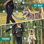 Pet walking and training accessories with a dog and person in outdoor settings. | Pet Grooming | Pet Supplies and Food Australia | Pet Supplies Sydney | PetNexa Australia | Shop now