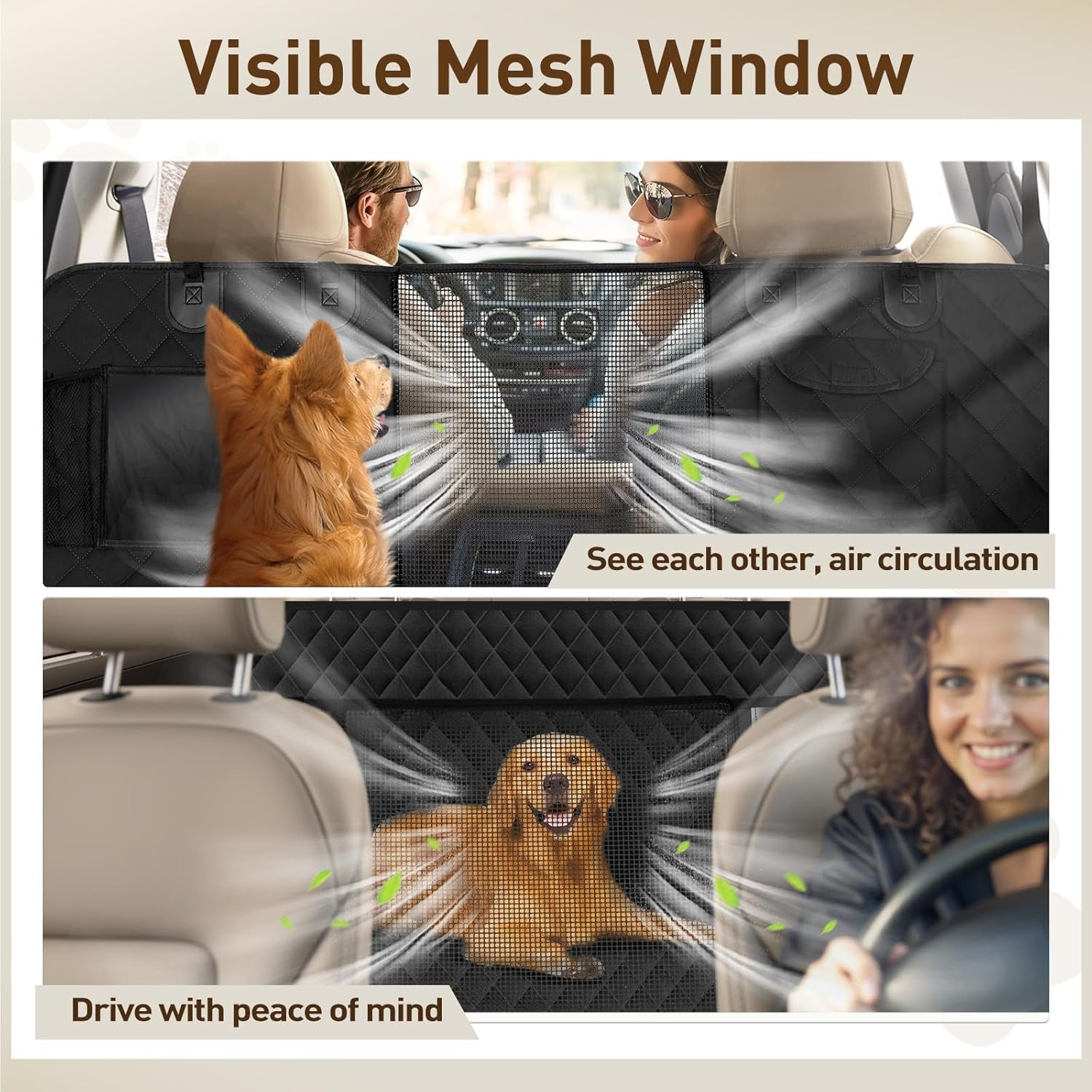 Upgrade XL 6 in 1 Dog Car Seat Cover for Back Seat, 157X137Cm Dog Hammock, Waterproof & Thicken 600D Oxford Car Seat Protector for Pets and Kids, Anti-Scratch Nonslip for Car Truck SUV | Pet Grooming | Pet Supplies and Food Australia | Pet Supplies Sydney | PetNexa Australia | Shop now