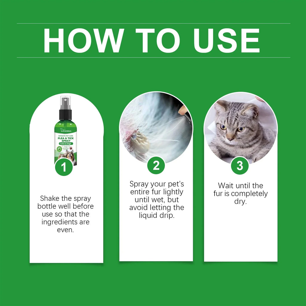 Yegbong Pet Insect Repellent Spray Daily Cleaning Dirts Promote Pet Skin Health anti Mite Flea Relief Discomfort Pet Care Spray | Pet Grooming | Pet Supplies and Food Australia | Pet Supplies Sydney | PetNexa Australia | Shop now